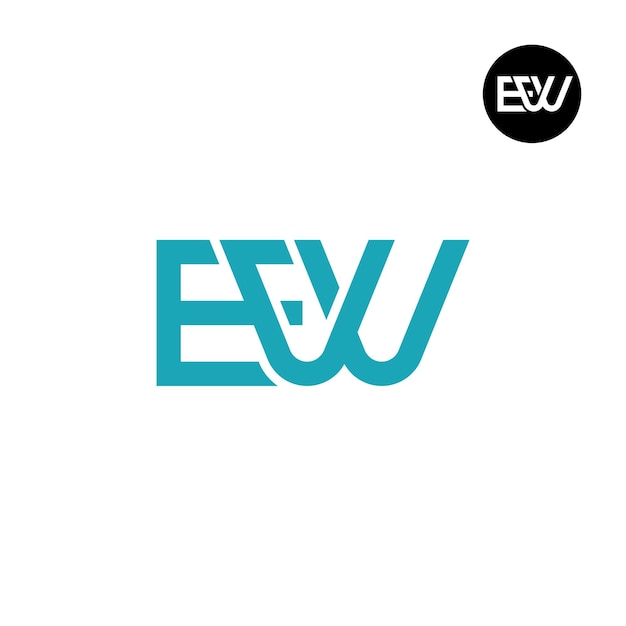 Diseño del logotipo de la letra EVV Monograma