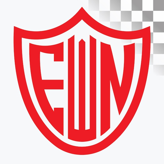 Diseño del logotipo de la letra EWN
