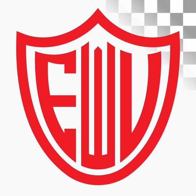 Diseño del logotipo de la letra EWV