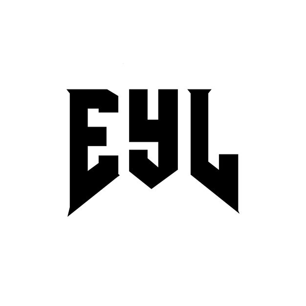 Diseño de logotipo de letra EYL para la empresa de tecnología diseño de logotipo EYL combinación de colores blanco y negro diseño de logotivo EYL diseño de vector EYL icono EYL alfabeto EYL diseño del logotipo tipografía EYL