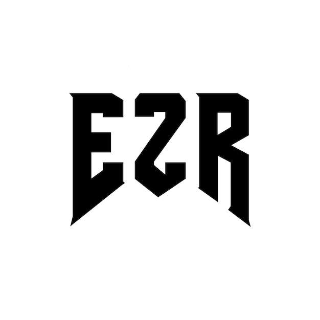 Diseño de logotipo de letra EZR para una empresa de tecnología Diseño del logotipo EZR combinación de colores blanco y negro Logotipo EZR vector diseño EZR icono EZR alfabeto EZR tipografía diseño del logotipo