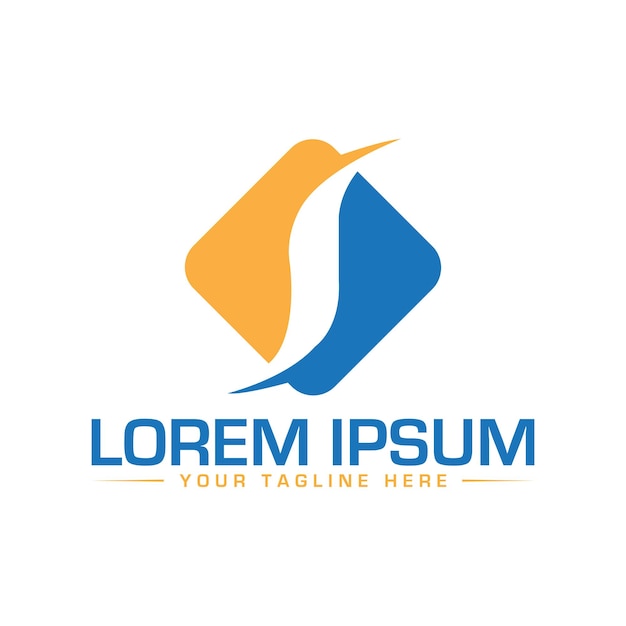 Diseño del logotipo de la letra F Diseño único y moderno del logotipo