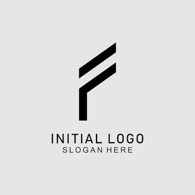 diseño de logotipo de letra f simple