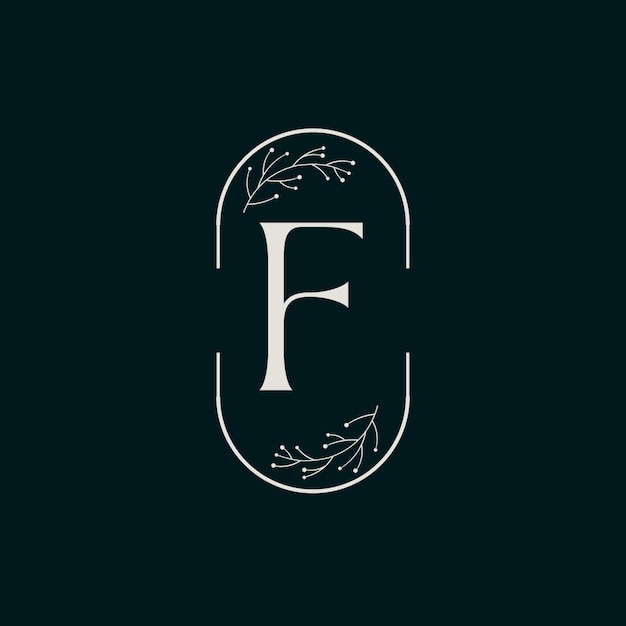 Diseño del logotipo de la letra F