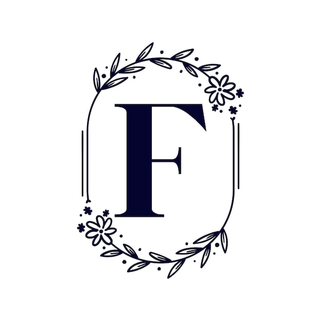diseño del logotipo de la letra f