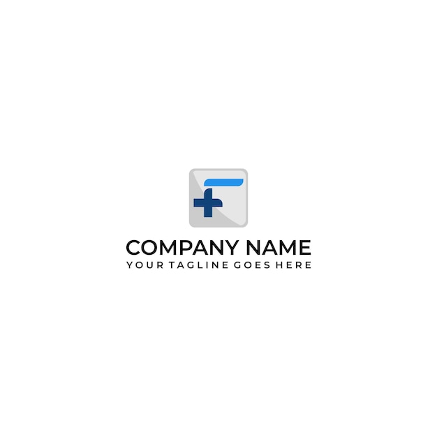 Diseño del logotipo de la letra F.