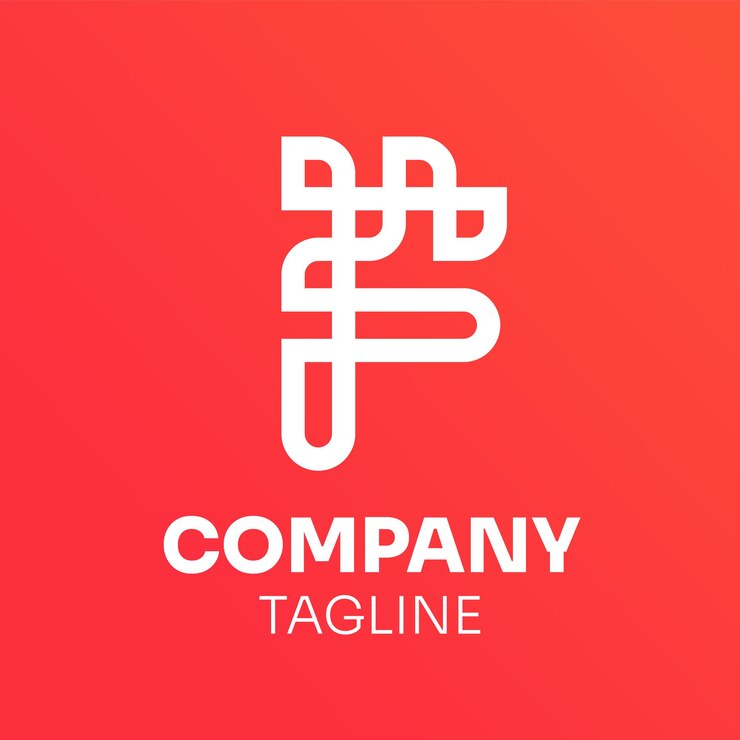 Vector diseño del logotipo de la letra f