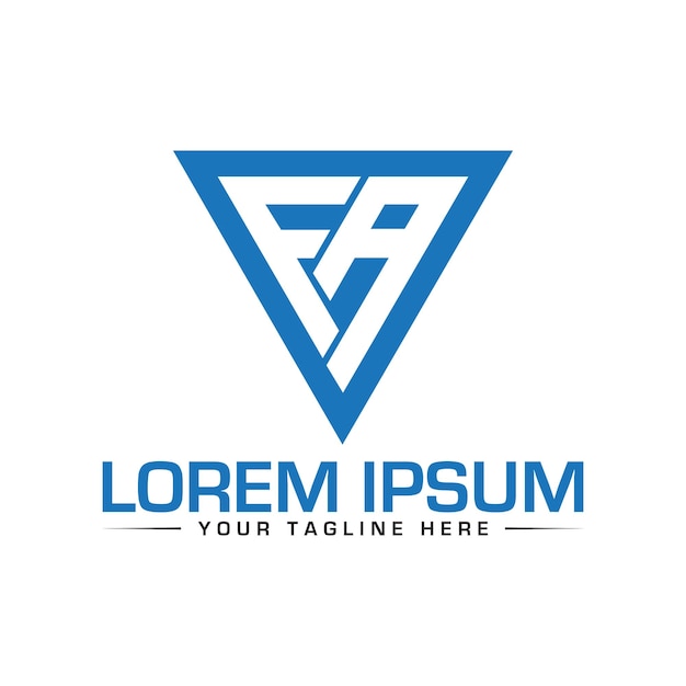 Diseño del logotipo de la letra FA Diseño único y moderno del logotipo