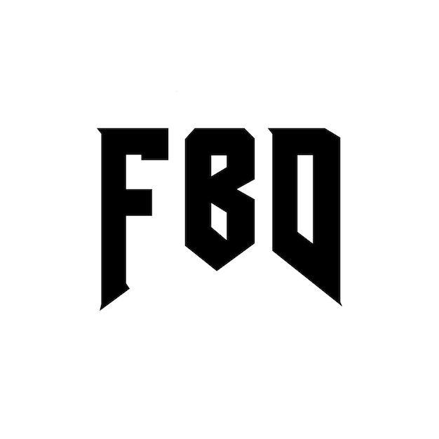 Diseño de logotipo de letra FBD para una empresa de tecnología Diseño del logotipo FBD Combinación de colores blanco y negro FBD Logotipo FBD Vector FBD Diseño del icono FBD Alfabeto FBD Tipo de logotipo Diseño