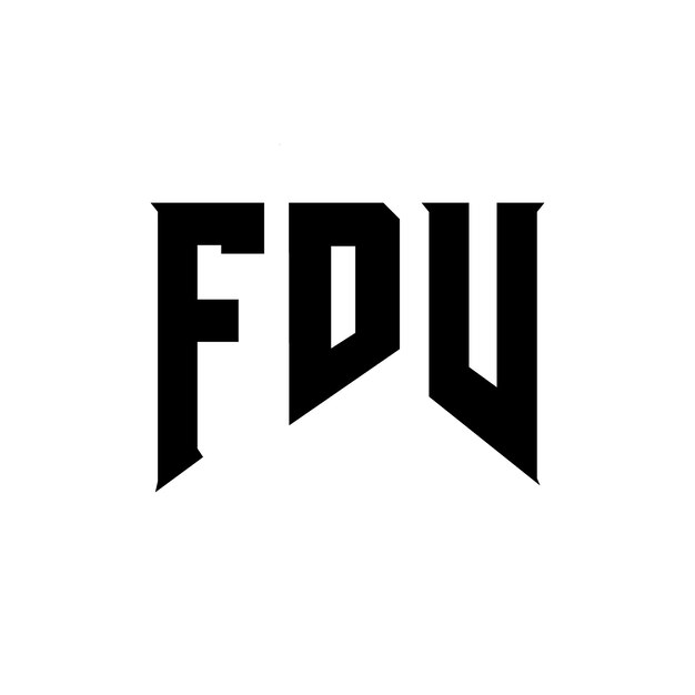 Diseño de logotipo de letra FDV para una empresa de tecnología Diseño del logotipo FDV combinación de colores blanco y negro Diseño del Logotipo FDV Vector FDV Diseño del Icono FDV Alfabeto FDV Tipo de diseño del logotipo