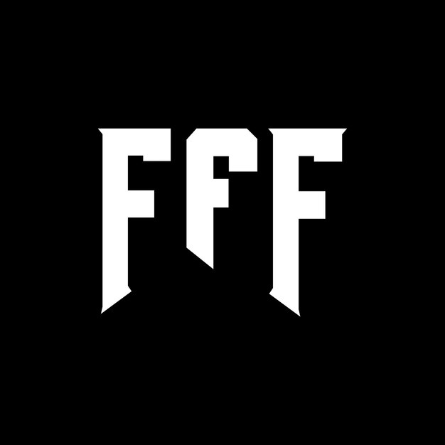 Diseño de logotipo de letra FFF para la empresa de tecnología Diseño de Logotipo FFF combinación de colores blanco y negro FFF logotipo FFF vector FFF diseño FFF icono FFF alfabeto FFF tipografía diseño de logotipo