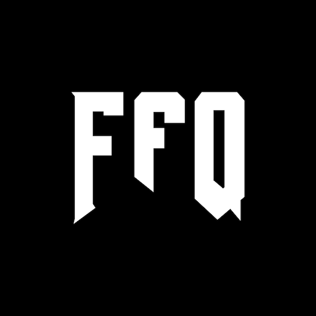 Diseño de logotipo de letra FFQ para una empresa de tecnología FFQ diseño de logotipo combinación de colores blanco y negro FFQ logotipo FFQ vector FFQ diseño FFQ icono FFQ alfabeto FFQ tipografía diseño de logotip