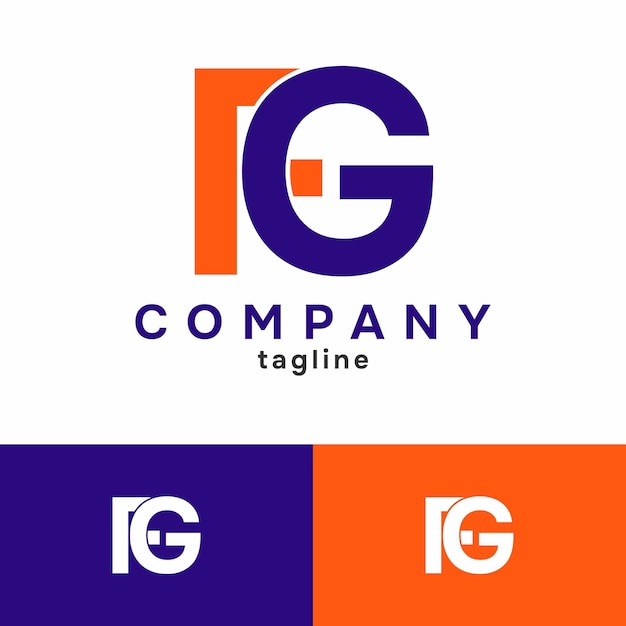 Diseño del logotipo de la letra FG