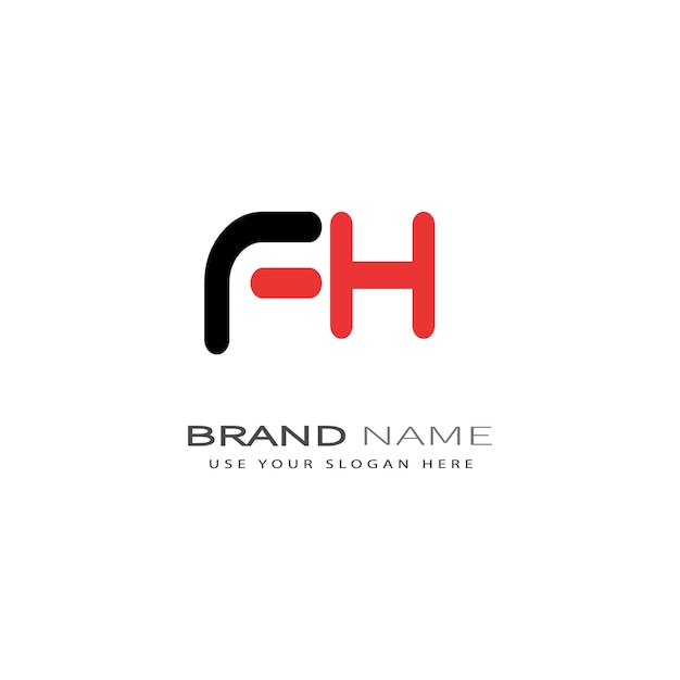 Diseño del logotipo de la letra FH FH305