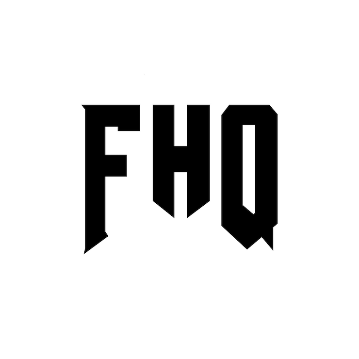 Vector diseño de logotipo de letra fhq para una empresa de tecnología diseño del logotipo fhq combinación de colores blanco y negro fhq diseño de vector fhq icono fhq alfabeto fhq tipografía diseño del logotipo