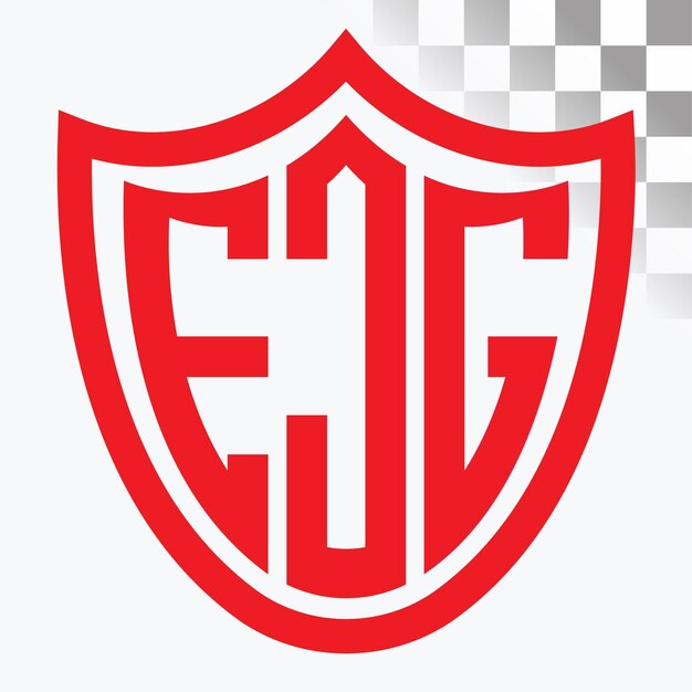 Diseño de logotipo de letra FJG