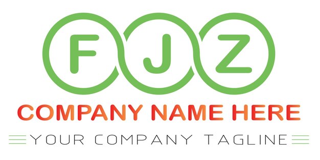 Diseño del logotipo de la letra FJZ