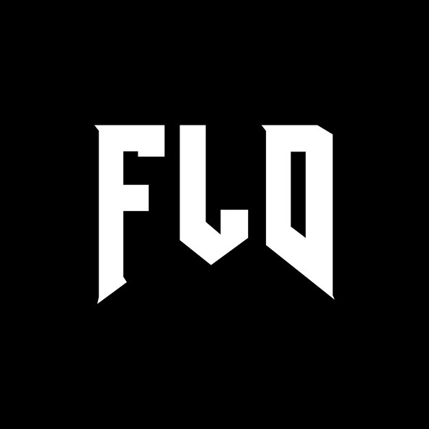 Diseño de logotipo de letra FLD para una empresa de tecnología Diseño del logotipo FLD Combinación de colores blanco y negro FLD Logotipo FLD Vector FLD Diseño del icono FLD Alfabeto FLD Tipo de diseño del logotipo