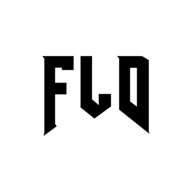 Diseño de logotipo de letra FLD para una empresa de tecnología Diseño del logotipo FLD Combinación de colores blanco y negro FLD Logotipo FLD Vector FLD Diseño del icono FLD Alfabeto FLD Tipo de diseño del logotipo