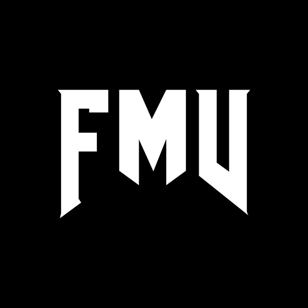 Diseño de logotipo de letra FMV para una empresa de tecnología Diseño del logotipo FMV combinación de colores blanco y negro Logotipo FMV vector diseño FMV icono alfabeto FMV tipografía diseño del logotipo