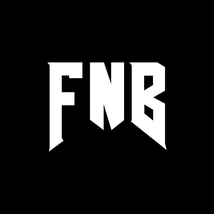Vector diseño de logotipo de letra fnb para una empresa de tecnología diseño del logotipo fnb combinación de colores blanco y negro logotipo fnb vector diseño fnb icono fnb alfabeto fnb tipografía diseño del logotipo