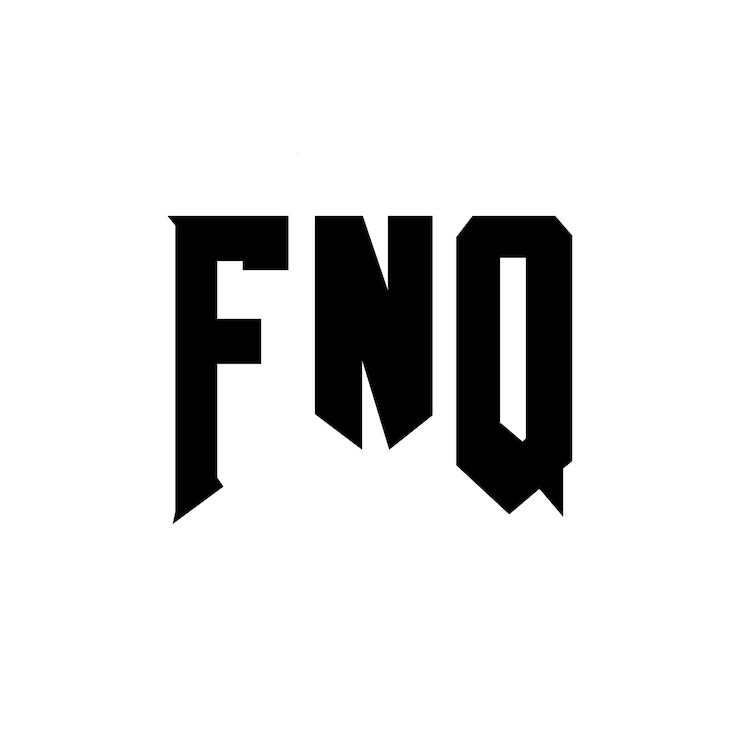 Vector diseño de logotipo de letra fnq para una empresa de tecnología diseño de logotipo fnq combinación de colores blanco y negro fnq logotipo fnq vector fnq diseño icono fnq alfabeto fnq tipografía diseño de logotipo