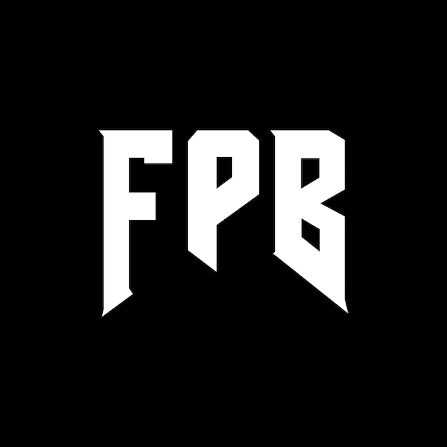 Diseño de logotipo de letra FPB para una empresa de tecnología Diseño del logotipo FPB combinación de colores blanco y negro Logotipo FPB Vector FPB Diseño del icono FPB Alfabeto FPB Tipografía diseño del logotipo