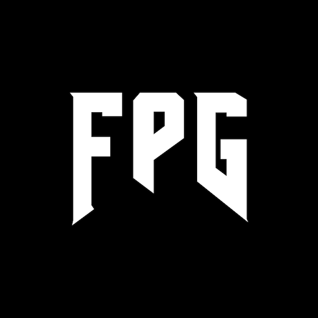 Diseño de logotipo de letra FPG para una empresa de tecnología Diseño del logotipo FPG combinación de colores blanco y negro Logotipo FPG Vector Diseño FPG Icon FPG Alfabeto FPG Tipo de diseño de logotipo