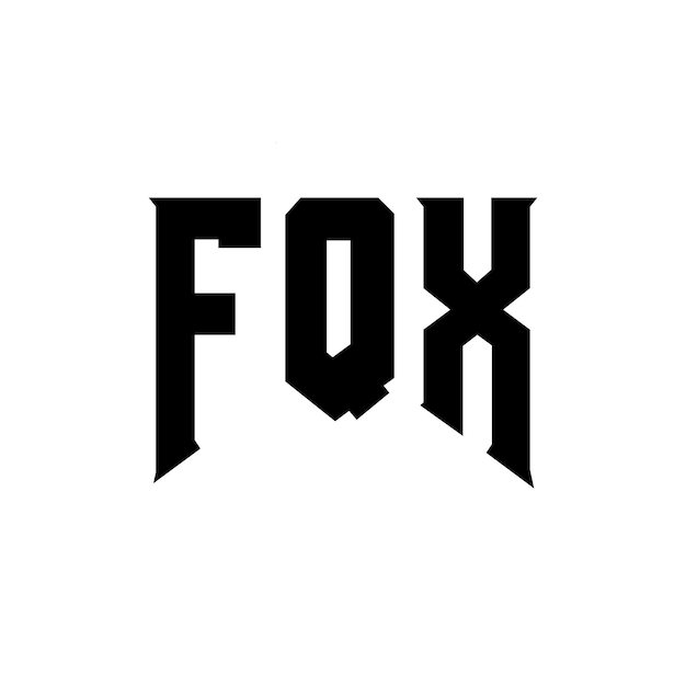 Diseño de logotipo de letra FQX para una empresa de tecnología Diseño del logotipo FQX combinación de colores blanco y negro FQX logotipo Vector FQX diseño del icono FQX alfabeto FQX tipografía diseño del logotipo