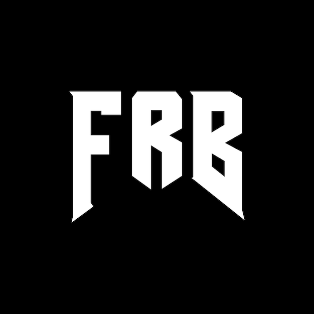 Diseño de logotipo de letra FRB para una empresa de tecnología Diseño del logotipo FRB Combinación de colores blanco y negro Logotipo FRB Vector FRB Diseño del icono FRB Alfabeto FRB Tipo de diseño del logotipo
