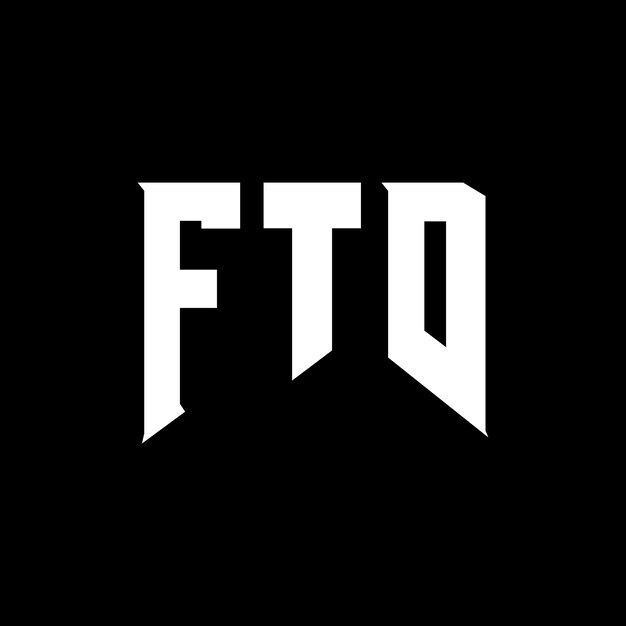 Diseño de logotipo de letra FTD para una empresa de tecnología Diseño del logotipo FTD combinación de colores blanco y negro Logotipo FTD vector FTD diseño del icono FTD alfabeto FTD tipografía diseño del logotipo