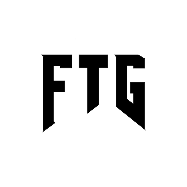 Diseño de logotipo de letra FTG para la empresa de tecnología Diseño del logotipo FTG combinación de colores blanco y negro Logotipo FTG vector diseño FTG icono FTG alfabeto diseño del logotipo tipografía FTG