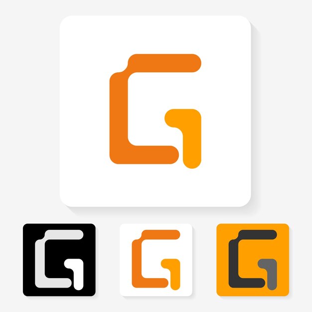 diseño de logotipo de letra futurista moderno