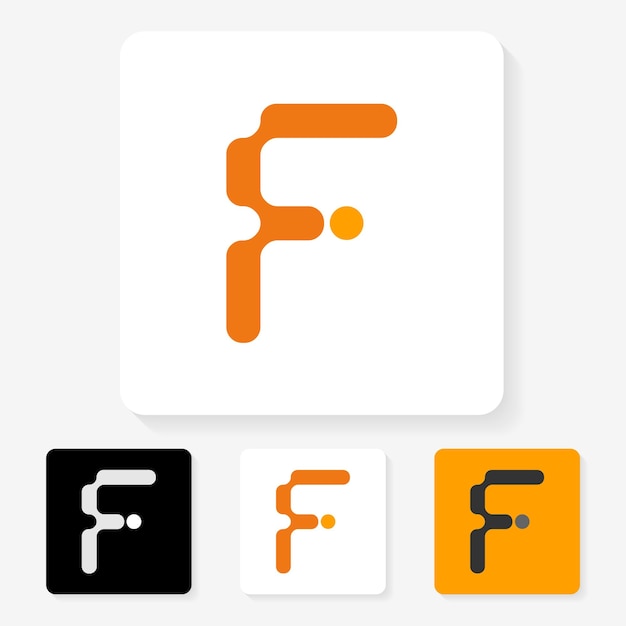 diseño de logotipo de letra futurista moderno
