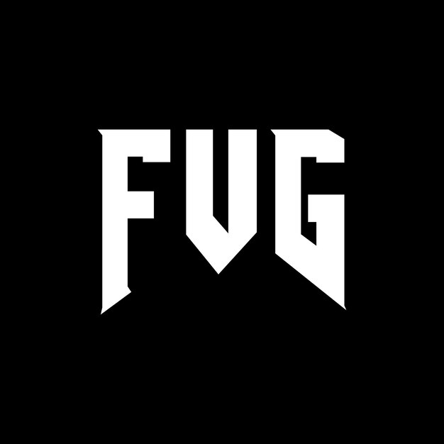 Diseño de logotipo de letra FVG para una empresa de tecnología Diseño de Logotipo FVG Combinación de colores blanco y negro Logo FVG Vector FVG Diseño de icono FVG Alfabeto FVG Tipotipo Diseño del logotipo