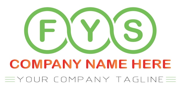 Diseño del logotipo de la letra FYS