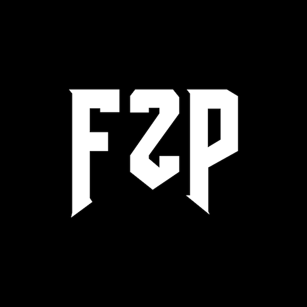 Diseño de logotipo de letra FZP para una empresa de tecnología Diseño de Logotipo FZP combinación de colores blanco y negro FZP logotipo Vector FZP diseño FZP icono FZP alfabeto FZP tipografía diseño de logotipo