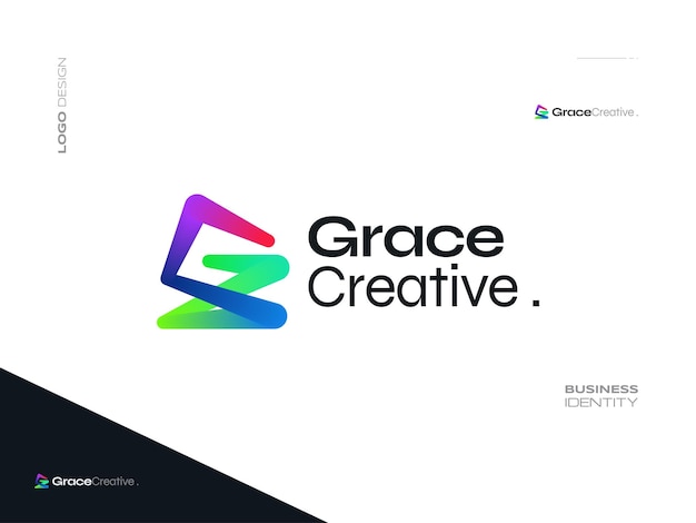 Diseño de logotipo de letra G abstracto y moderno con estilo líquido colorido adecuado para el logotipo de negocios y tecnología