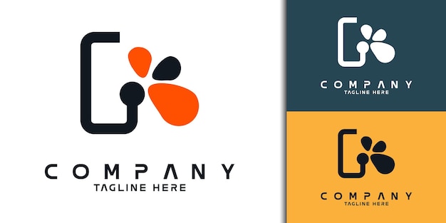 diseño del logotipo de la letra G, adecuado para el logotipo de la empresa, el logotipo de la empresa y la identidad de marca