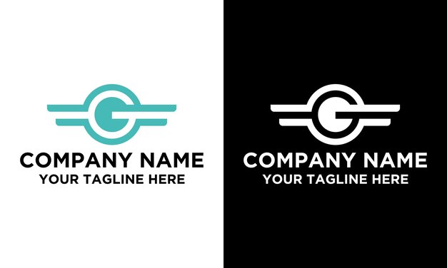 Vector diseño del logotipo de la letra g creativo inicial de la carta g del logotipo la letra g símbolo la letra g negocio