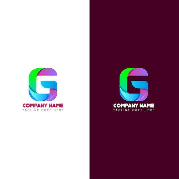 Diseño de logotipo letra G Logotipo de letra inicial G creativo Símbolo de letra G Negocio de letra G