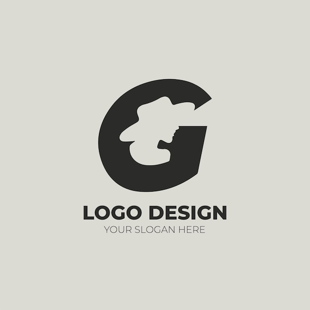 DISEÑO DE LOGOTIPO LETRA G Y MUJER