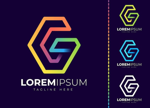 Diseño de logotipo letra g