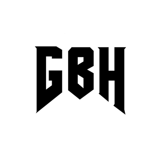 Diseño de logotipo de letra GBH para una empresa de tecnología Diseño del logotipo GBH combinación de colores blanco y negro Logotipo GBH vector diseño GBH icono alfabeto GBH tipografía diseño del logotipo