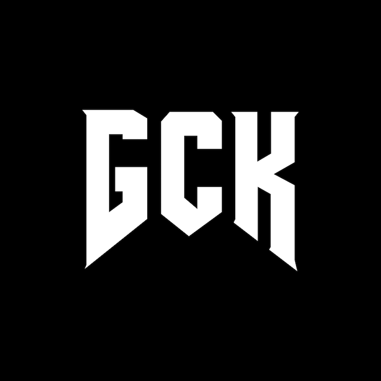 Vector diseño de logotipo de letra gck para una empresa de tecnología diseño del logotipo gck combinación de colores blanco y negro logotipo gc k vector diseño gc k icono alfabeto gc k tipografía diseño del logotipo