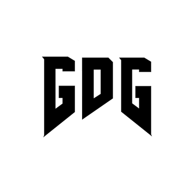Diseño de logotipo de letra GDG para una empresa de tecnología Diseño del logotipo GDG combinación de colores blanco y negro Logotipo GD G vector GDG Diseño del icono GDG Alfabeto GDG Tipografía diseño del logotipo