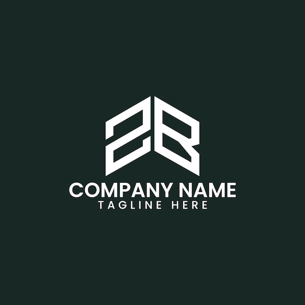 Diseño de logotipo de letra geométrica moderna