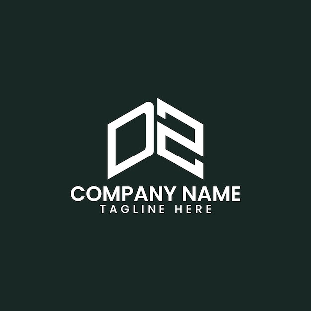 Diseño de logotipo de letra geométrica moderna