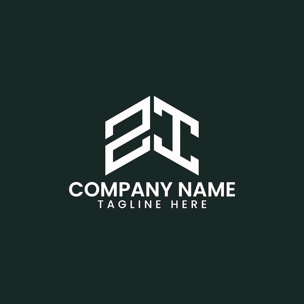 Diseño de logotipo de letra geométrica moderna
