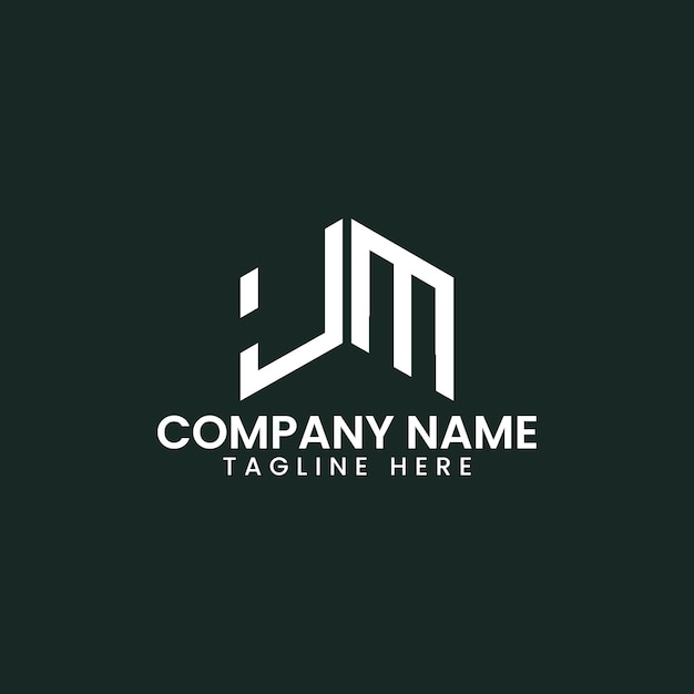 Diseño de logotipo de letra geométrica moderna